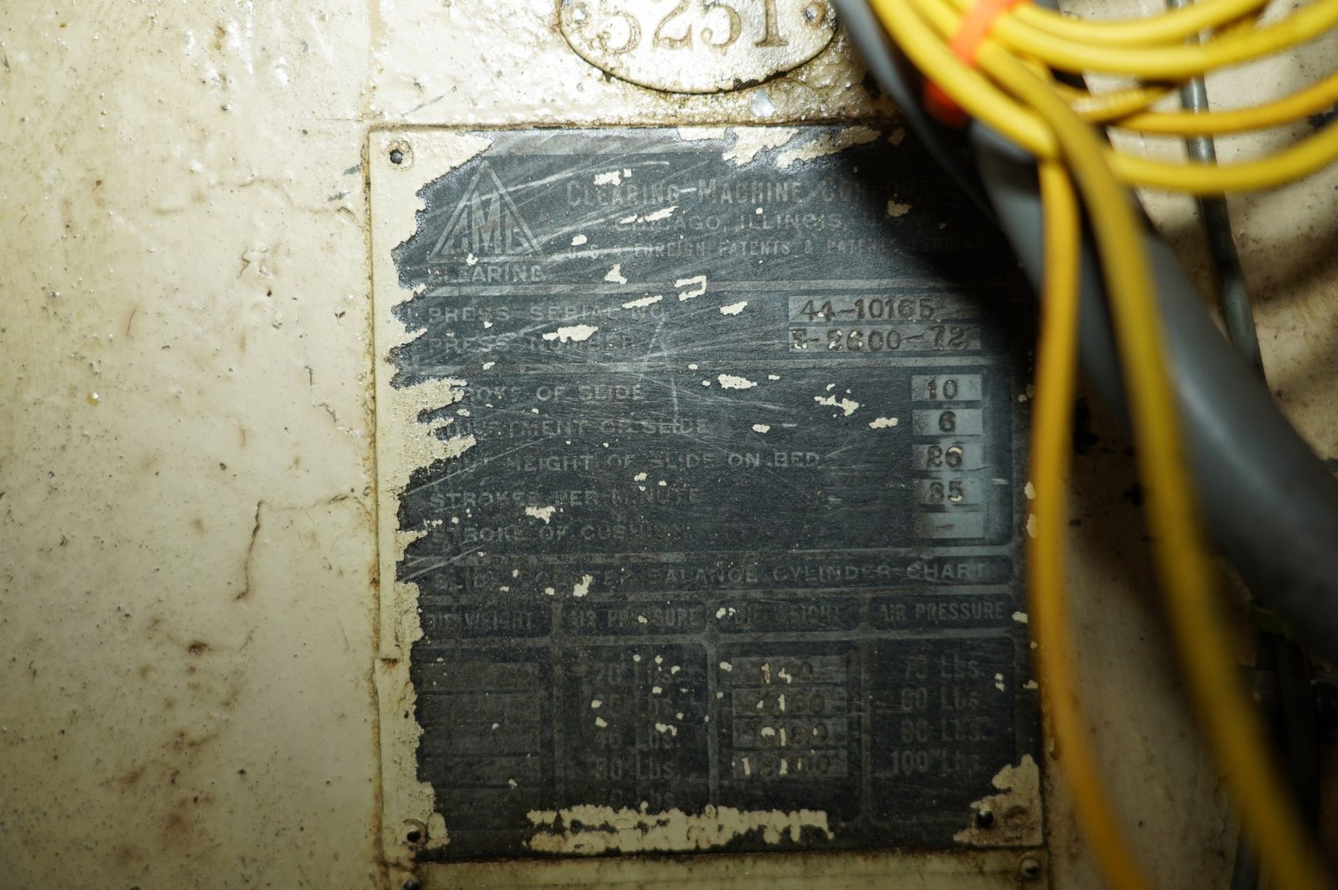 Clearing Model E-2600-72 600 Ton Press - Image 16 of 19