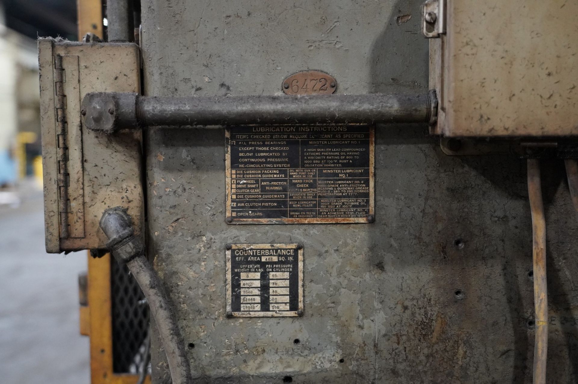 Minster Model E2-600-60-42 600 Ton Press - Image 13 of 16