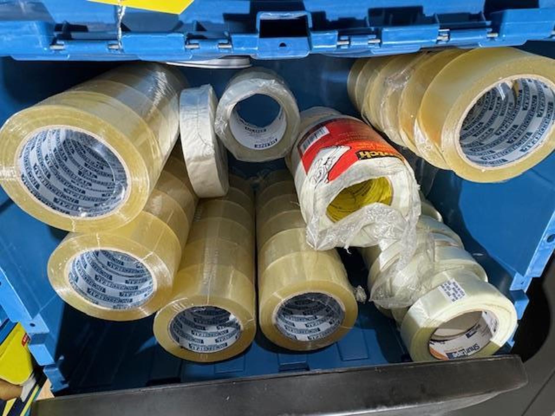 ASSORTED SEALING TAPE, TAPE GUNS, NYLON TAPE, HAND AND PALLET WRAP (Located in Southampton, PA) - Image 2 of 4