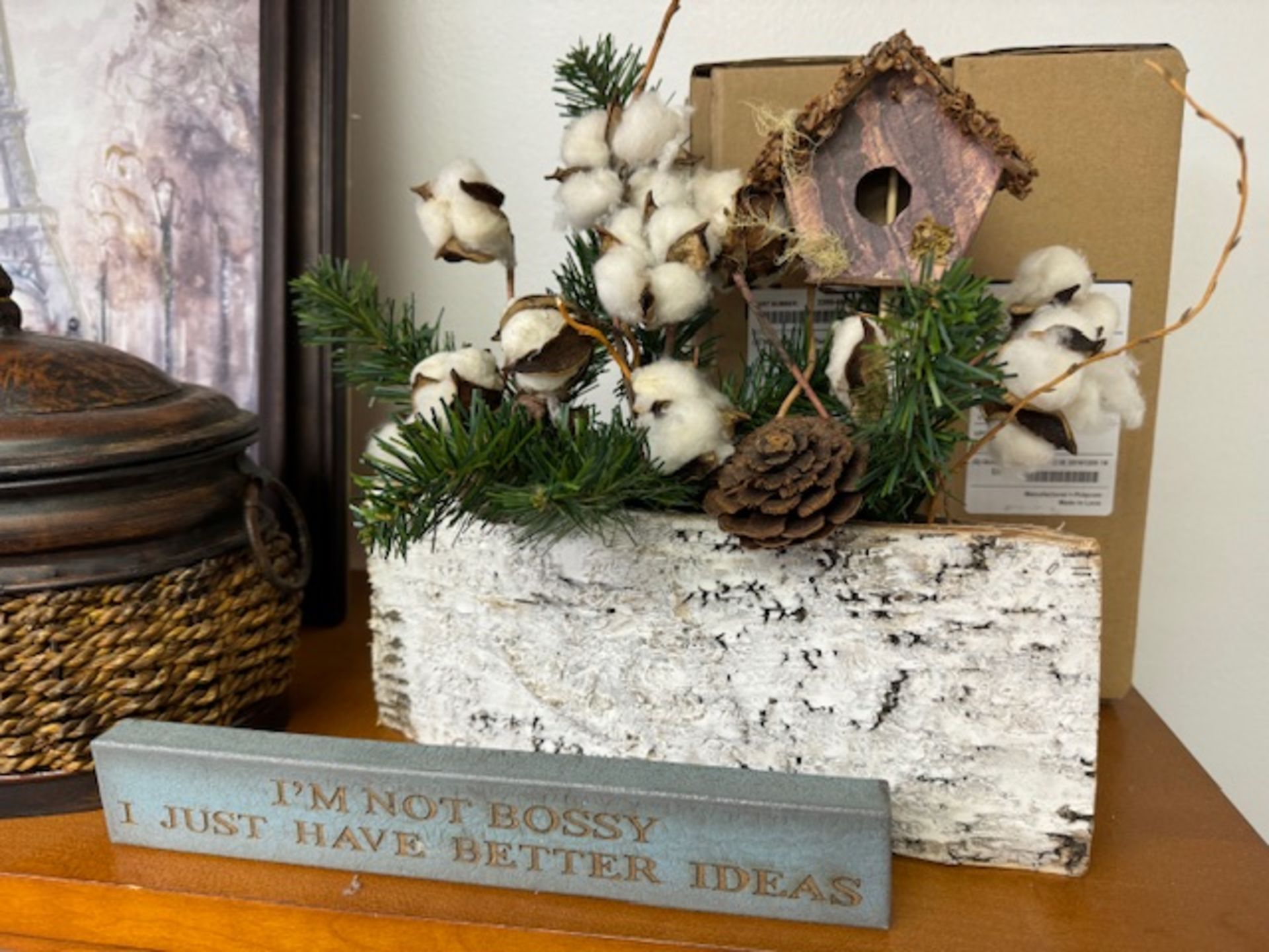 ASSORTED PLAQUES, PICTURES, WINTER DECORATIONS, LANTERN (Located in Willow Grove, PA) - Image 3 of 4