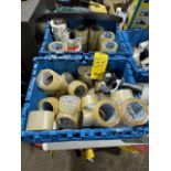 ASSORTED SEALING TAPE, TAPE GUNS, NYLON TAPE, HAND AND PALLET WRAP (Located in Southampton, PA)