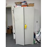 DOUBLE DOOR SUPPLY CABINET WITH OFFICE SUPPLIES (Located in Willow Grove, PA)