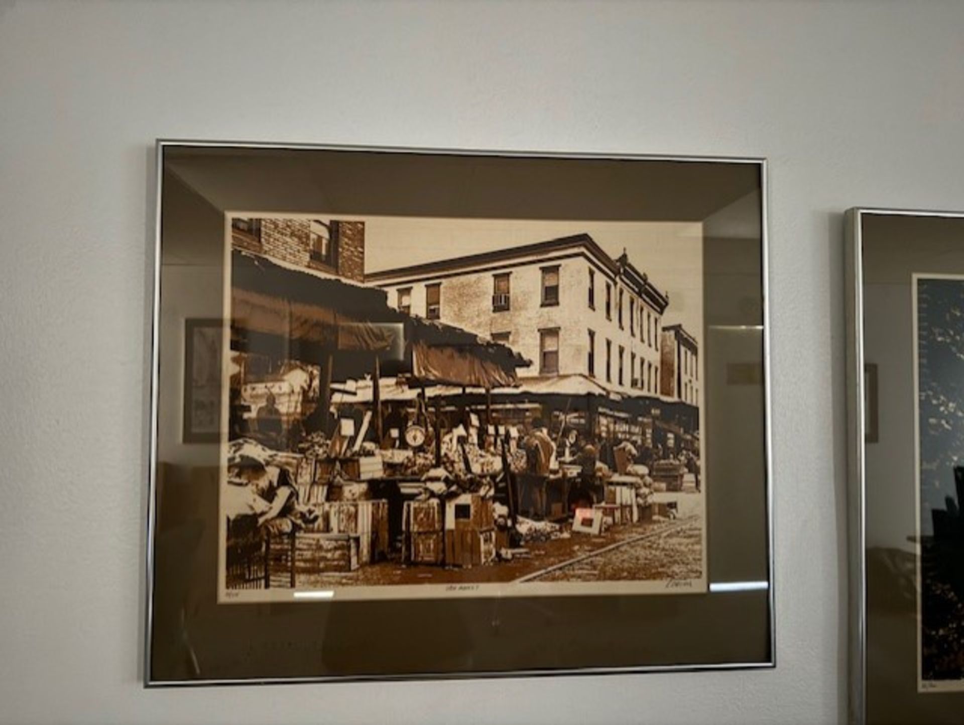 (2) PHILADELPHIA SCENE SIGNED ORIGINAL PAINTINGS UNDER GLASS (Located in Willow Grove, PA) - Image 2 of 3