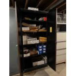 DOUBLE DOOR SUPPLY CABINET WITH OFFICE SUPPLIES (Located in Willow Grove, PA)