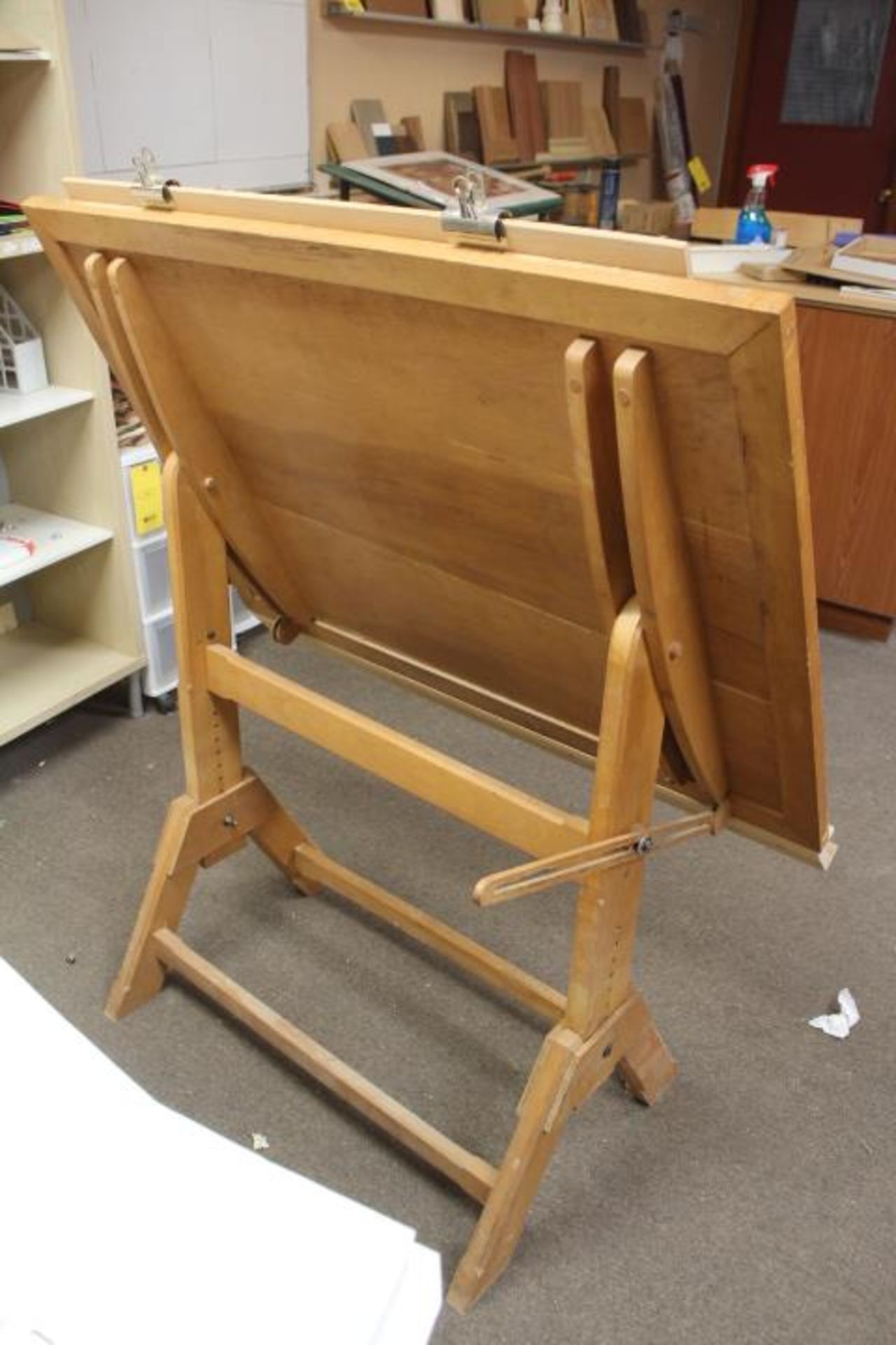 WOOD DRAFTING TABLE 32X44 - Image 2 of 2