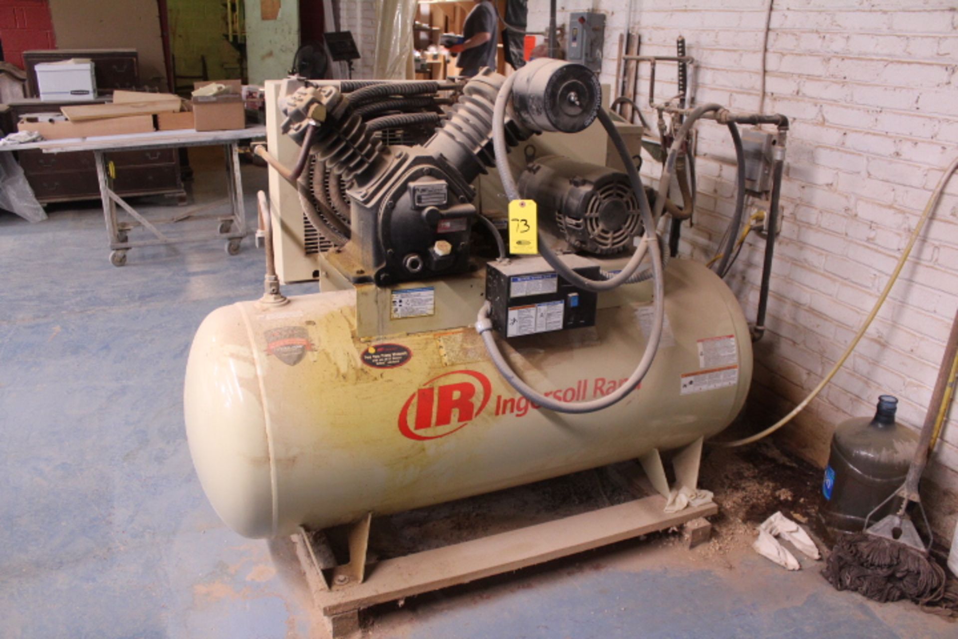 INGERSOLL RAND 10 HP MDL. 2545E10VFP RECIPROCATING AIR COMPRESSOR, 175 PSIG, 1050 RPM…