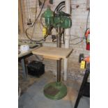 WALKER TURNER 15 IN. PEDESTAL DRILL PRESS, STEP PULLEY