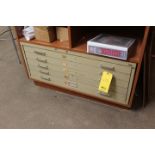 (5) DRAWER ARCH DRAWING FLAT FILE, 39X26 2-1/2 IN DEEP DRAWERS