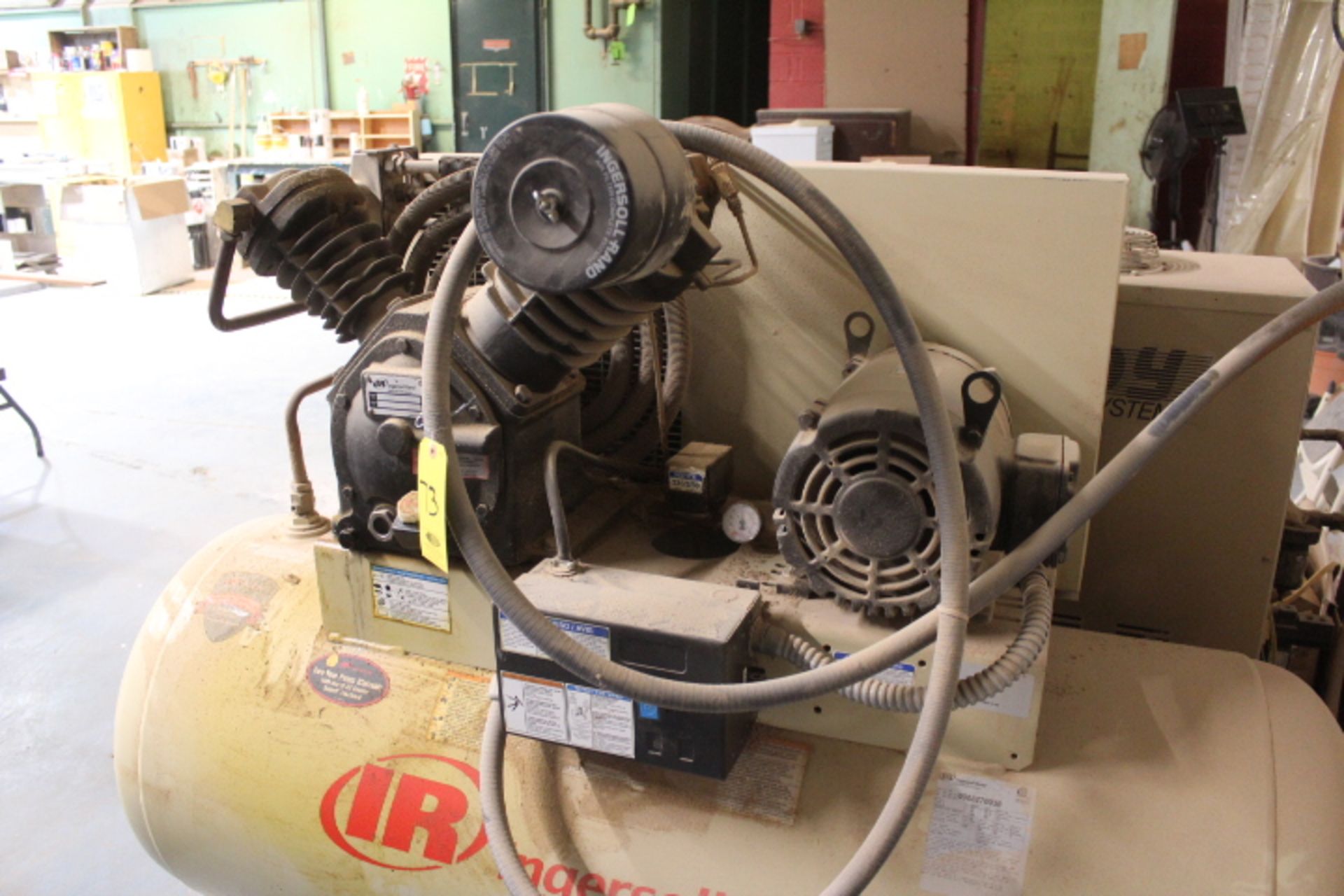 INGERSOLL RAND 10 HP MDL. 2545E10VFP RECIPROCATING AIR COMPRESSOR, 175 PSIG, 1050 RPM… - Image 2 of 3