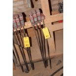 (4) 24 IN. BESSEY BAR CLAMPS
