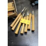 WOOD LATHE CARVING CHISEL TOOLS