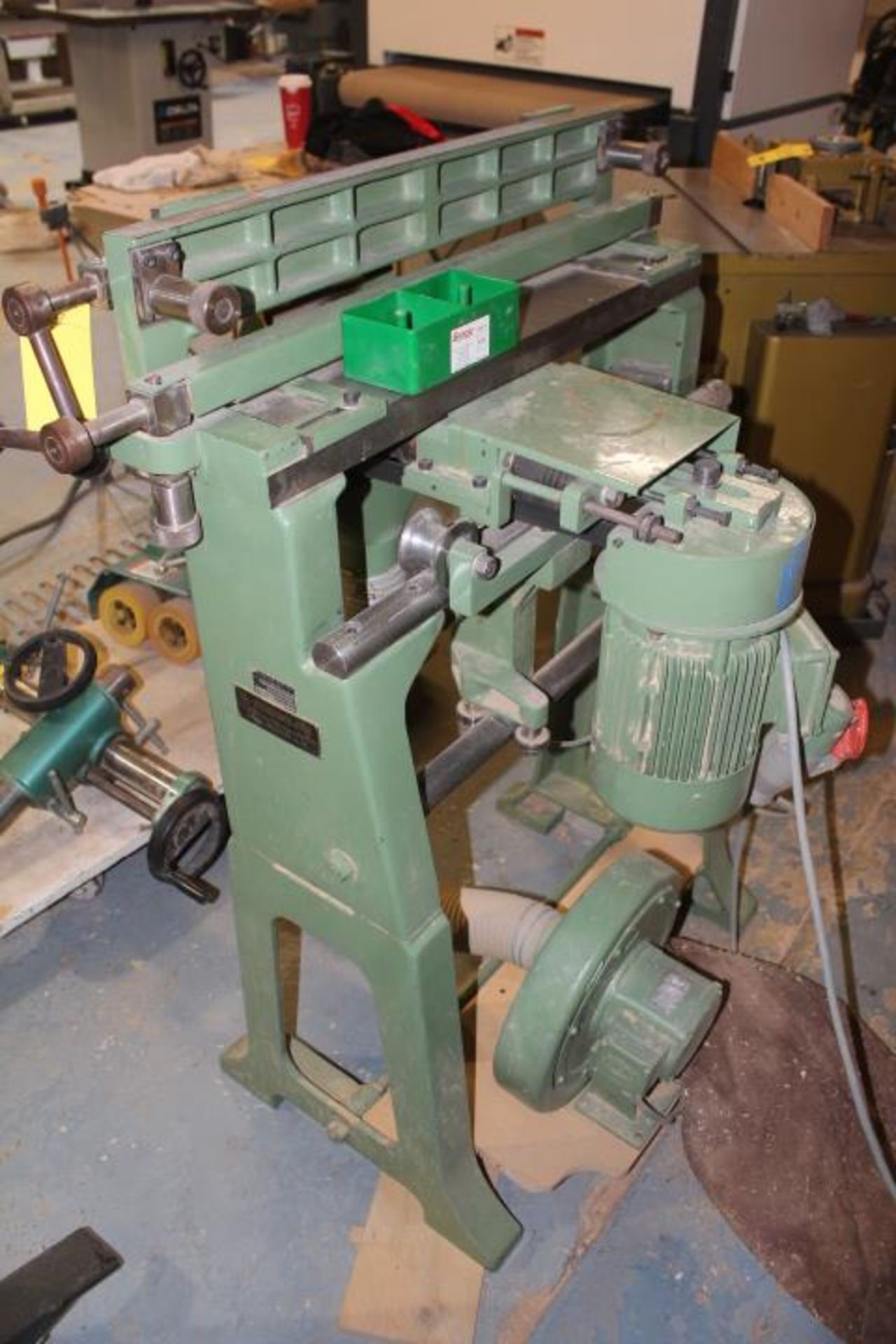 SCHANBACHER-WERK (ZINKENFRAMASCHINE) DOVETAIL MACHINE, S/N 2438,091989, 6-SPINDLES,… - Image 3 of 4