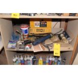 GREASE, GREASE GUNS PAINT BRUSHES ETC.