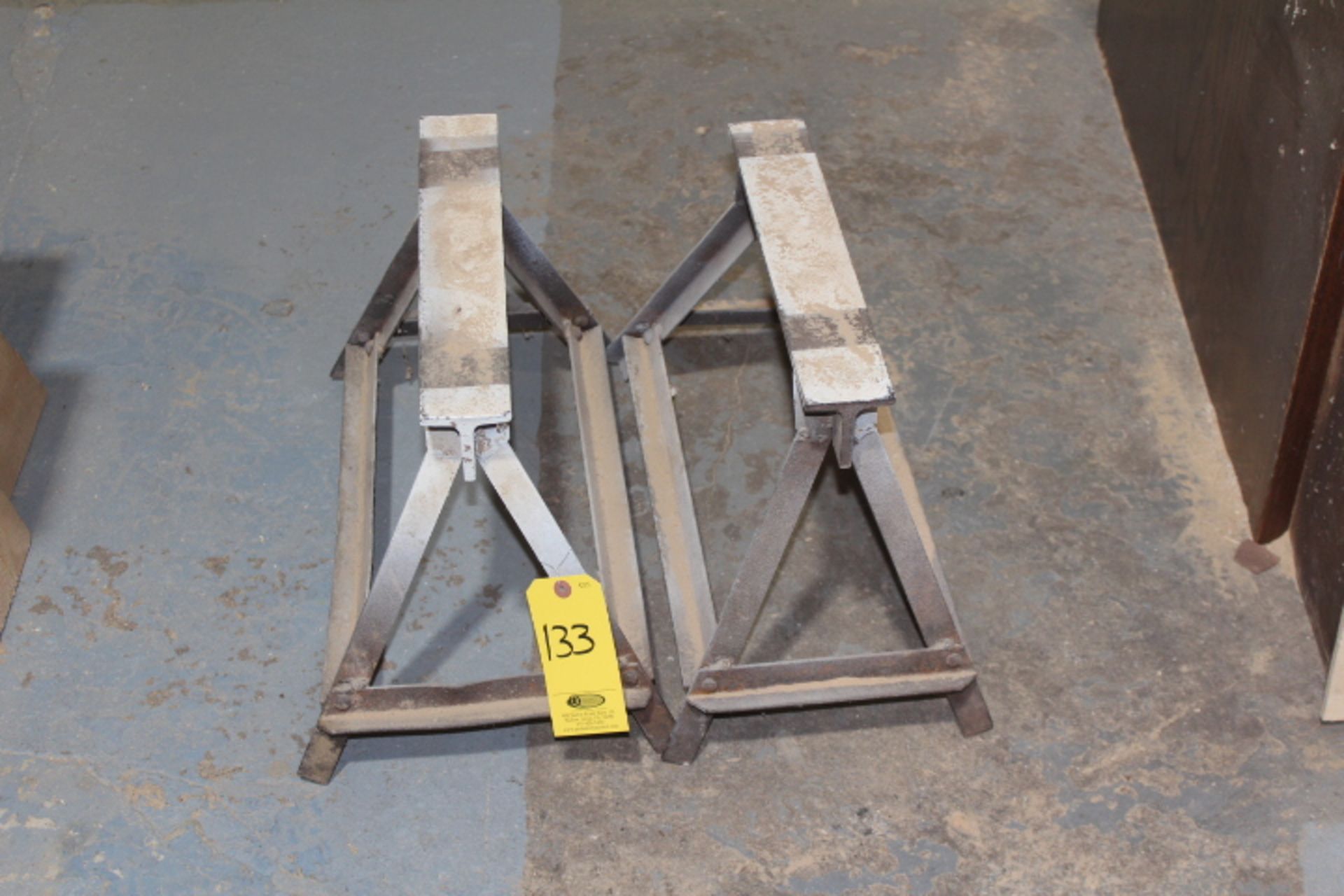 (2) SMALL METAL STANDS