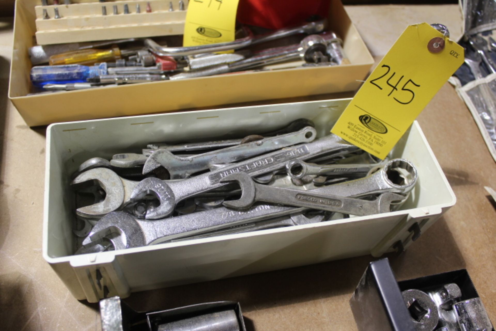 ASST. BOX AND OPEN END WRENCHES