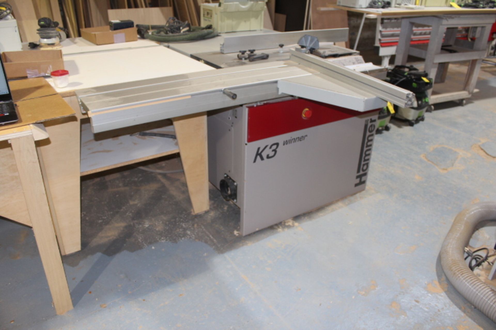 2012 HAMMER K3 WINNER/05 SLIDING TILTING TABLE SAW, S/N 51.09.200.12, 12 IN. BLADE DIA., , 4.0 KW, 1 - Image 2 of 4