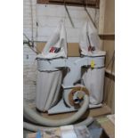 SECO KUFO UFO-102B 2-BAG PORTABLE DUST COLLECTOR, 3 HP, 2750 CFM