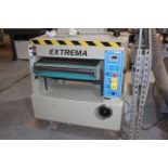 2016 EXTREMA XP-610 24 IN. SINGLE SIDED THICKNESS PLANER, S/N 16B2726, 10 HP, SOLID INFEED ROLLS…