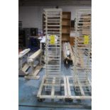 METAL PORTABLE PAINT RACK FOR DOOR PANELS