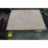 STARRETT 24 X 18 X 4 IN. ROSE GRANITE SURFACE PLATE