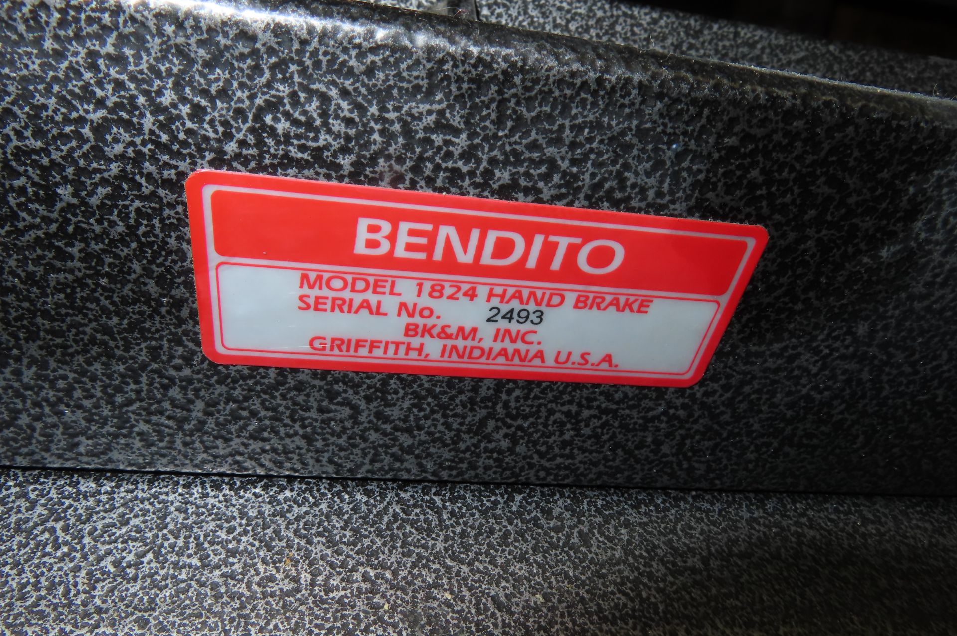 BENDITO NO 1824 HAND BRAKE WITH CREAPER, 24 IN. - Image 2 of 3