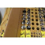 (5) CAT 40 COLLET TOOL HOLDERS WITH COLLETS