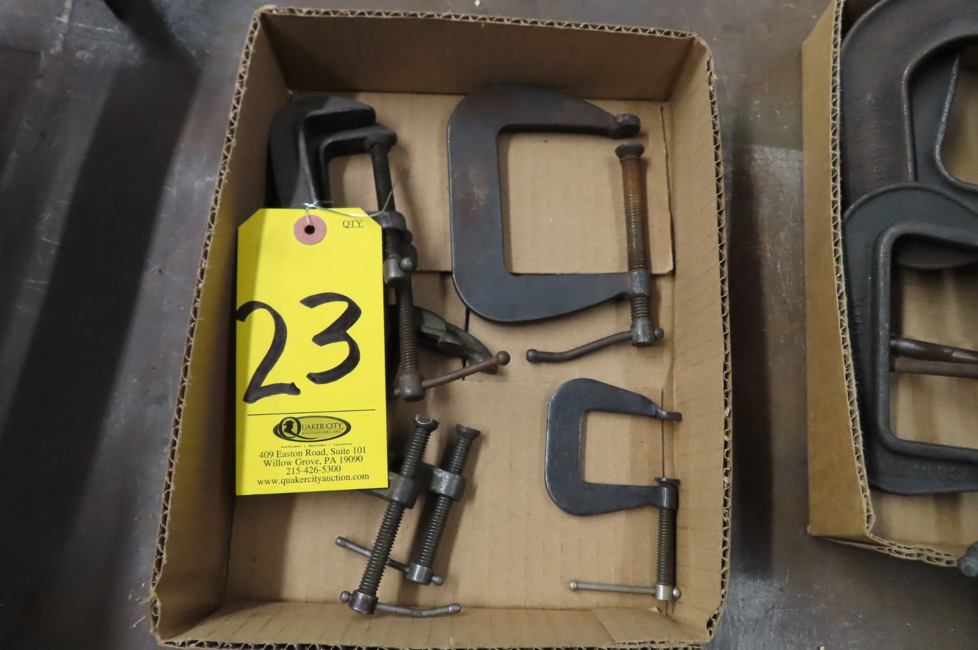 (6) ASSORTED C CLAMPS