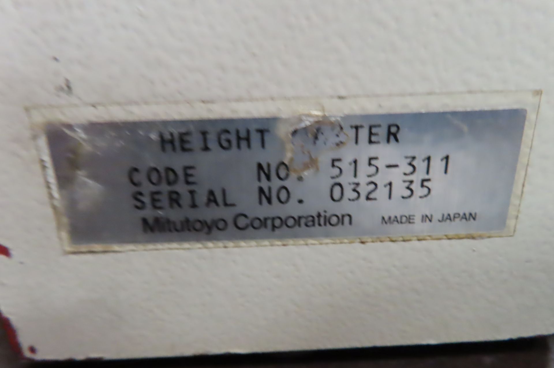 MITUTOYO 515-311 HMP-12 HEIGHT MASTER - Bild 3 aus 3