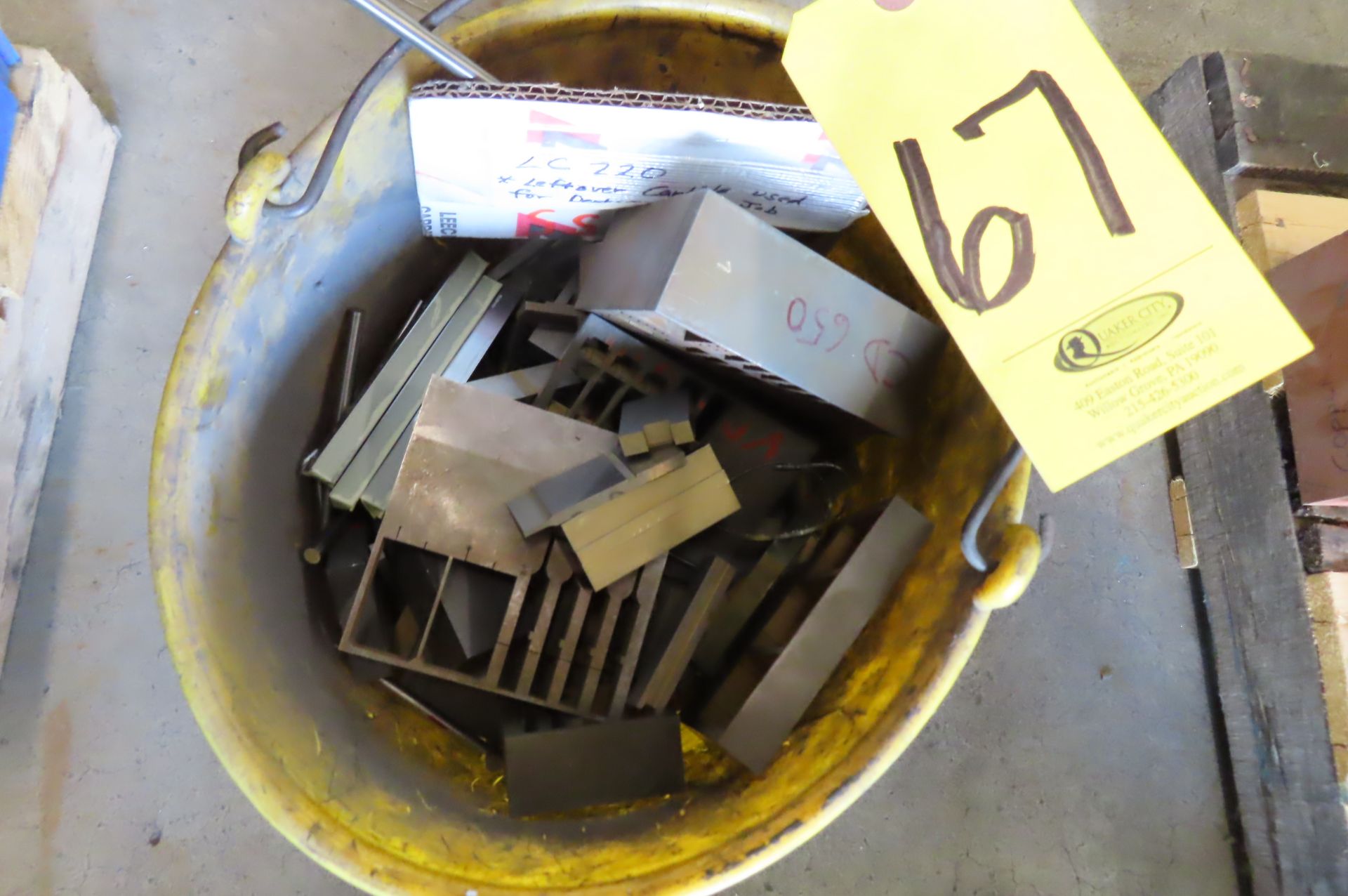 BUCKET OF CARBIDE SCRAP