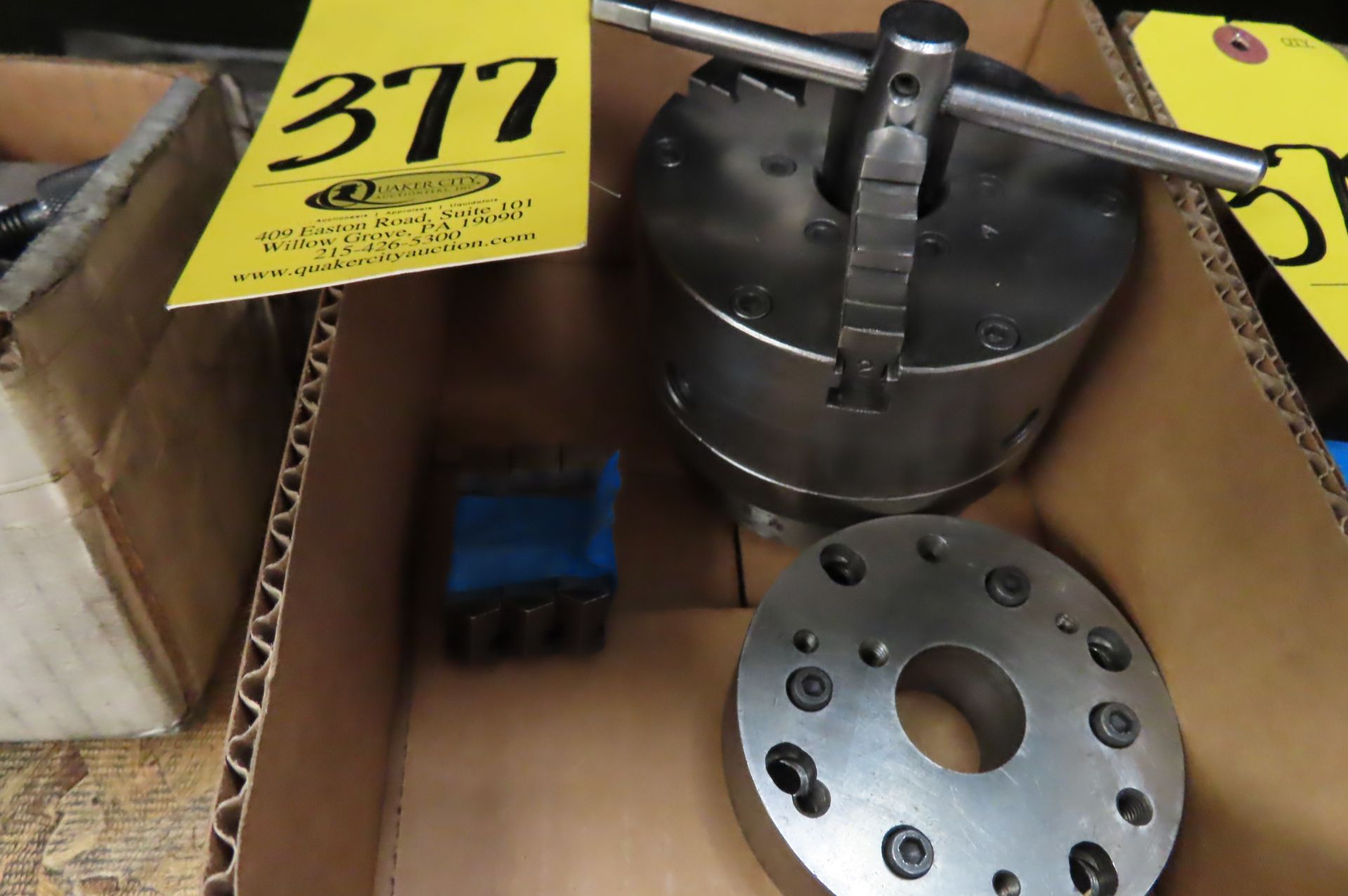 4 IN. 3 JAW BUCK CHUCK WITH ADAPTOR PLATES … - Image 2 of 2