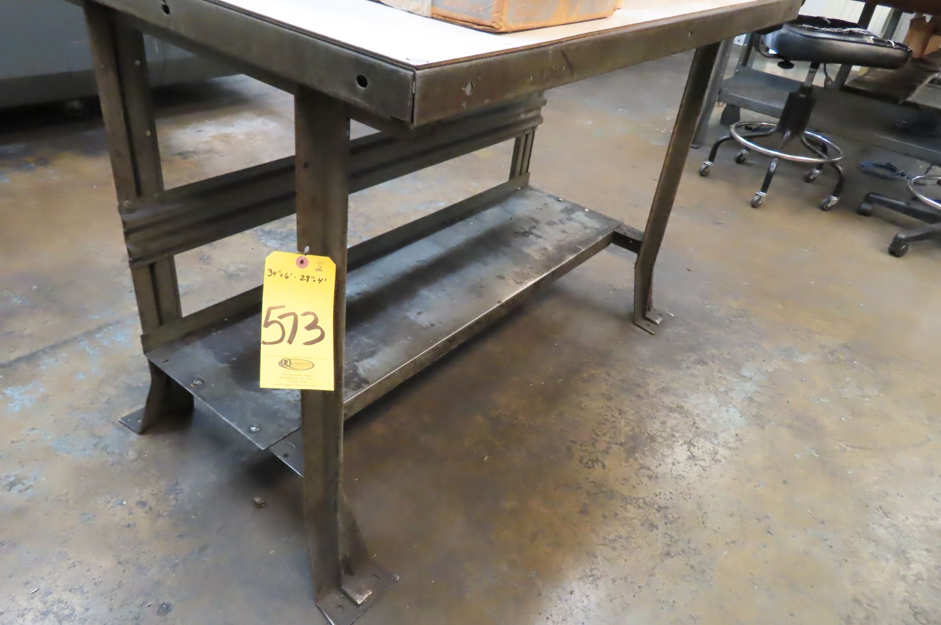 (1) 48 IN. X 29 IN. AND (1) 72 IN. X 30 IN. WORK BENCH