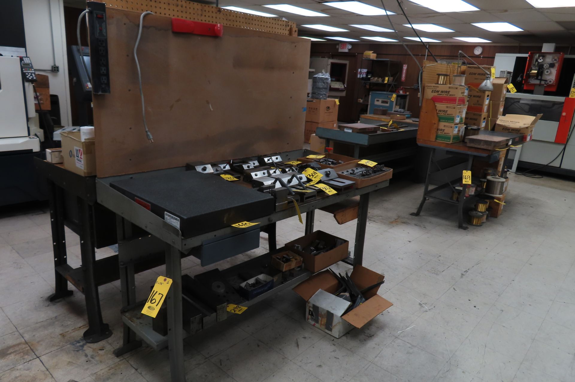 (2) 60 X 30 IN. WORK BENCHES WITH CUSTOM BACK SPLASHES… - Image 2 of 2