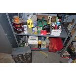 ASSORTED LUBES, PAINT, AND TRUCK HAZARD KIT (MUST TAKE ALL)