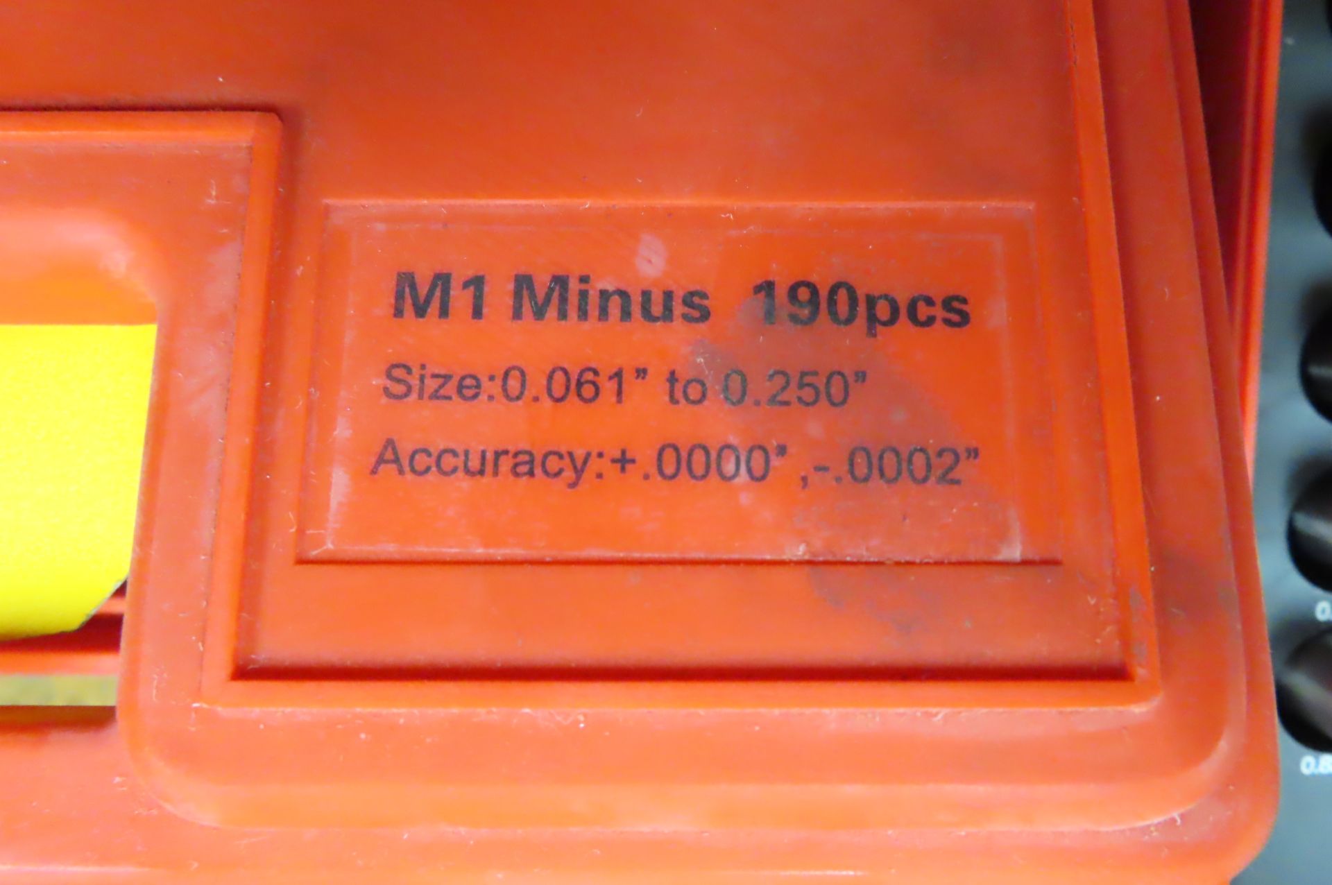 M1 MINUS PIN GAGE SET, 0.061 - 0.250 IN. - Image 3 of 3