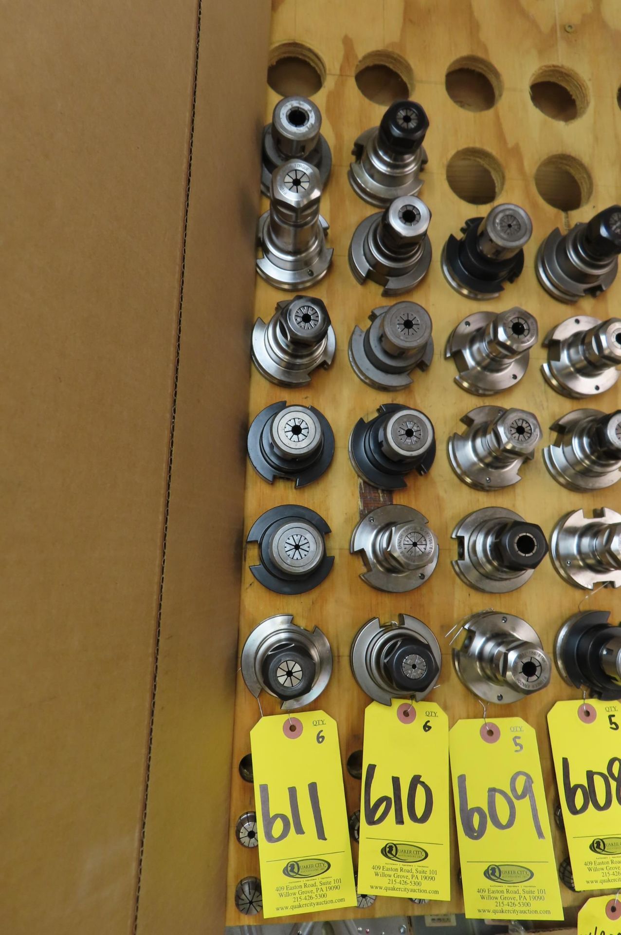 (6) CAT 40 COLLET TOOL HOLDERS WITH COLLETS - Image 2 of 2