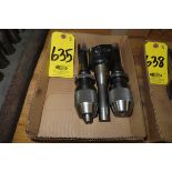 (2) R8 KEYLESS DRILL CHUCKS, (1) FLY CUTTER