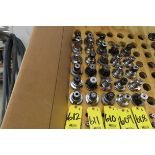 (6) CAT 40 COLLET TOOL HOLDERS WITH COLLETS