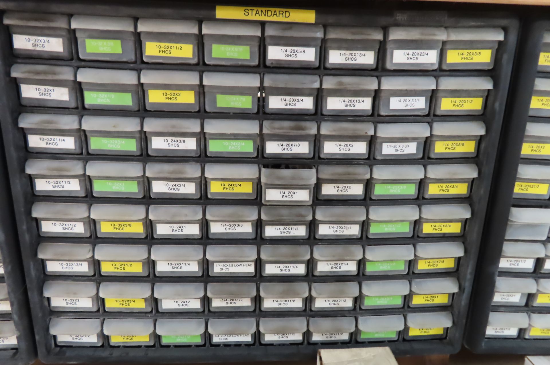 (10) 64 DRAWER HARDWARE BINS WITH STAINLESS STEEL… - Image 6 of 22