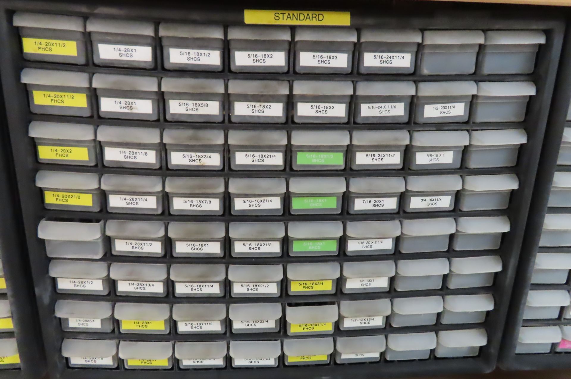 (10) 64 DRAWER HARDWARE BINS WITH STAINLESS STEEL… - Image 5 of 22