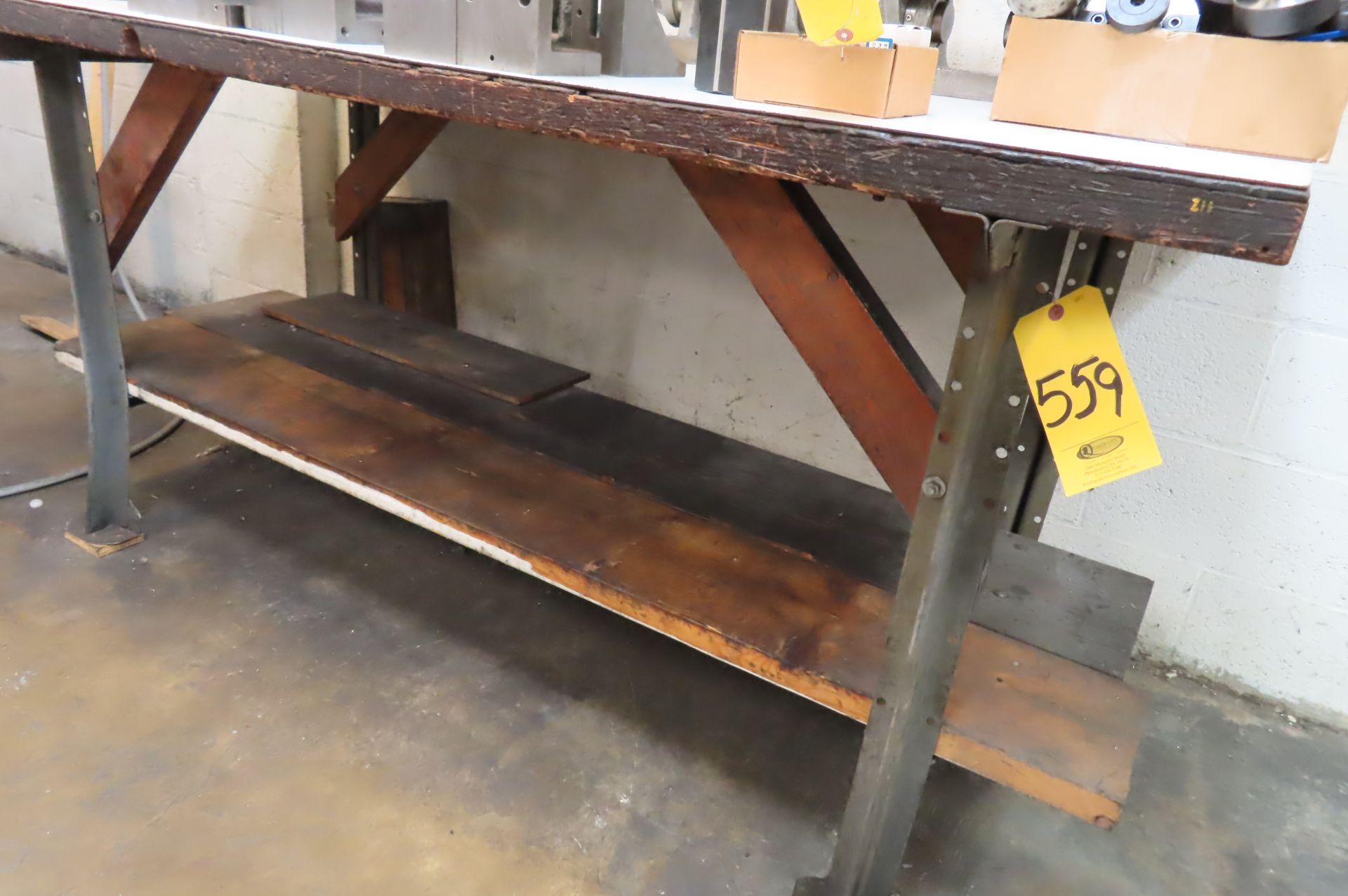 72 IN. X 30 IN. WOOD TOP WORK BENCH