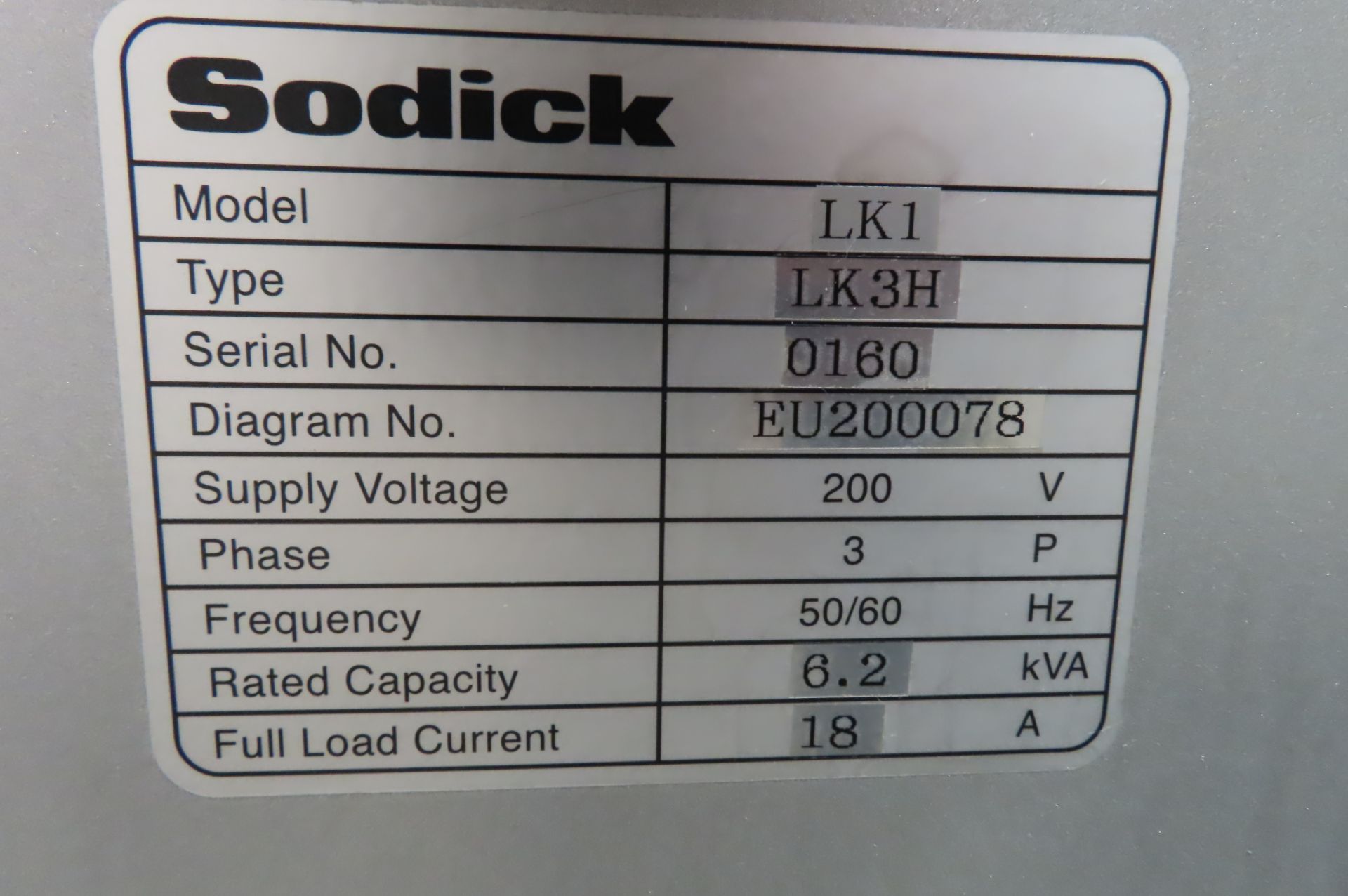 2013 SODICK K3HN SMALL HOLE DRILLING MACHINE… - Bild 10 aus 10
