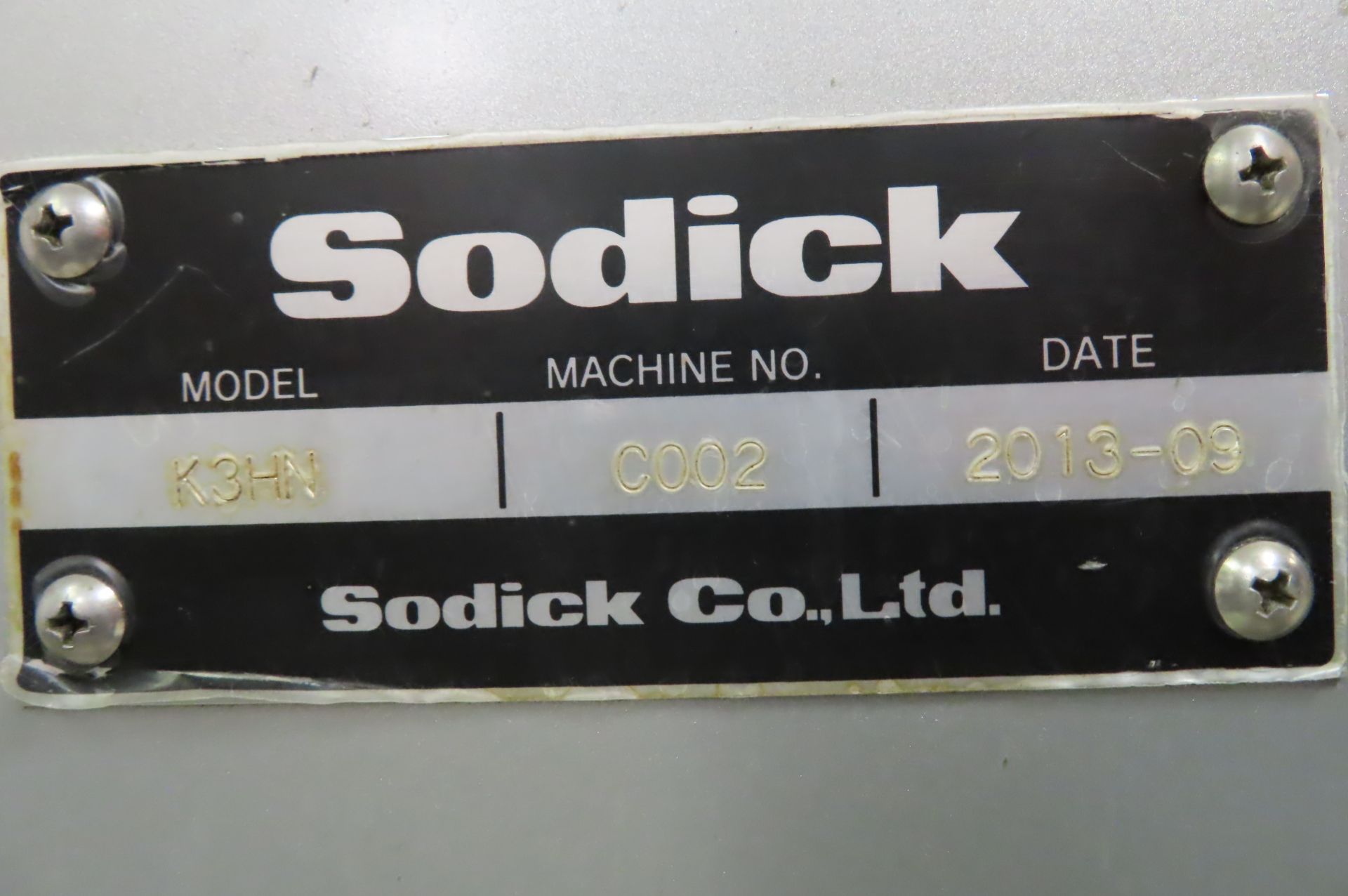 2013 SODICK K3HN SMALL HOLE DRILLING MACHINE… - Bild 5 aus 5