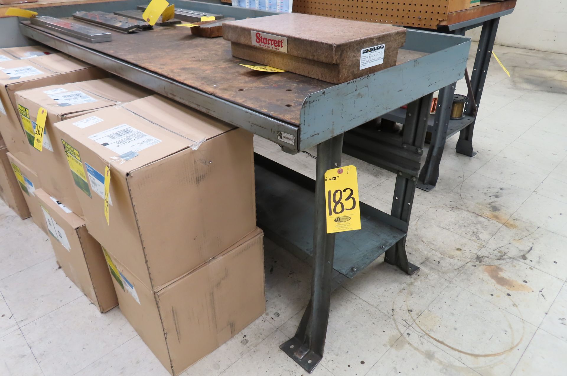 72IN. X 30IN. METAL WORK BENCH WITH UNDERSHELF