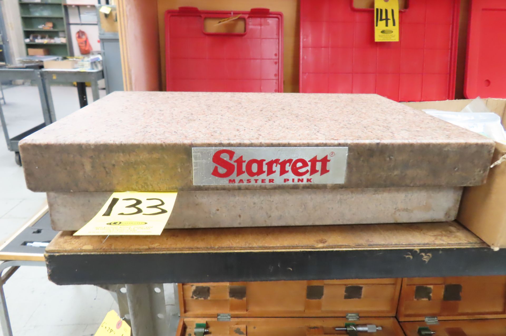 STARRETT 12 X 18 X 4 IN. PRECISION ROSE GRANITE SURFACE PLATE - Image 2 of 3