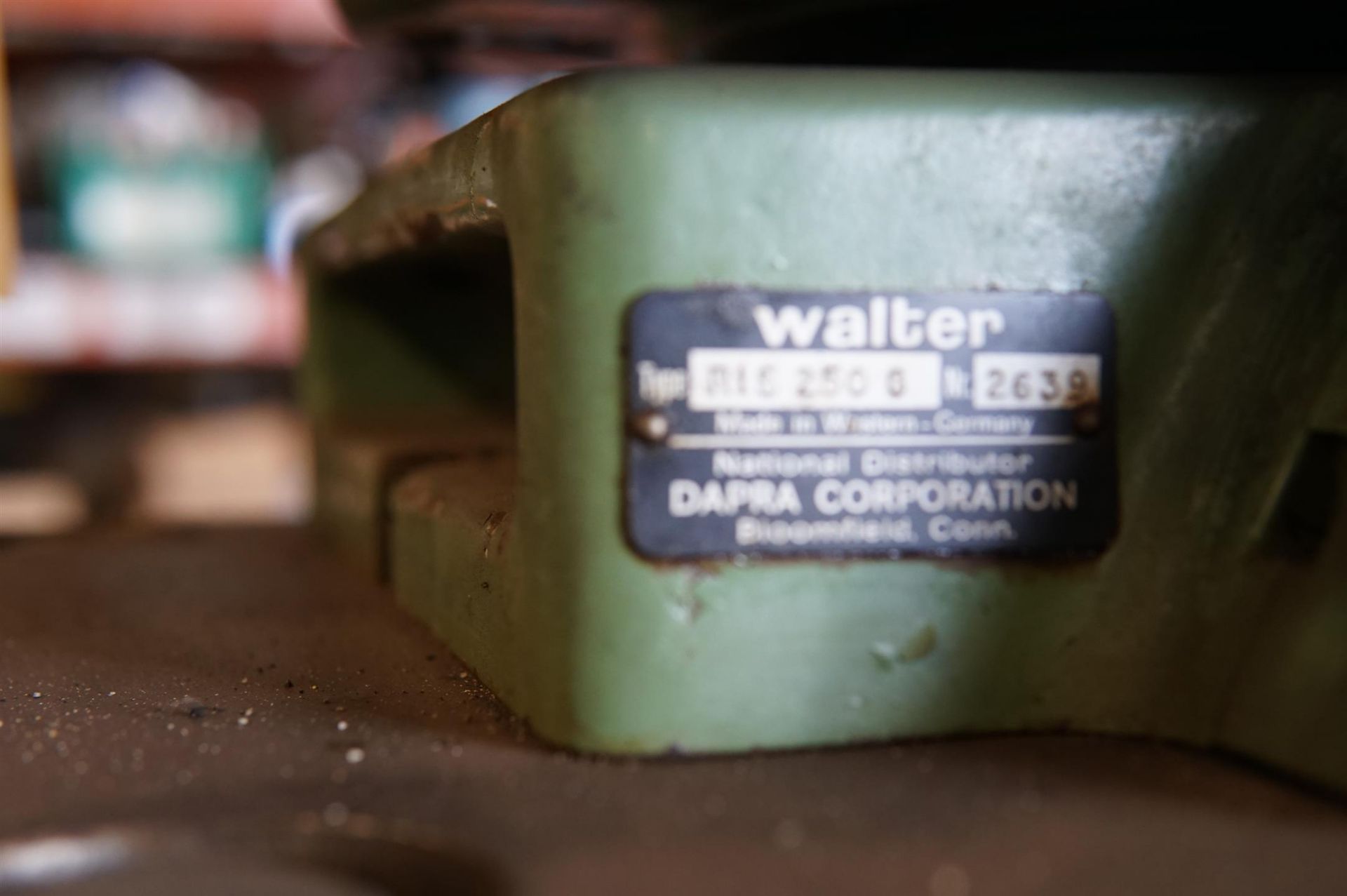 Walter IS 250G Rotary Table on Stand- (LOADING FEE - $25) - Image 6 of 8