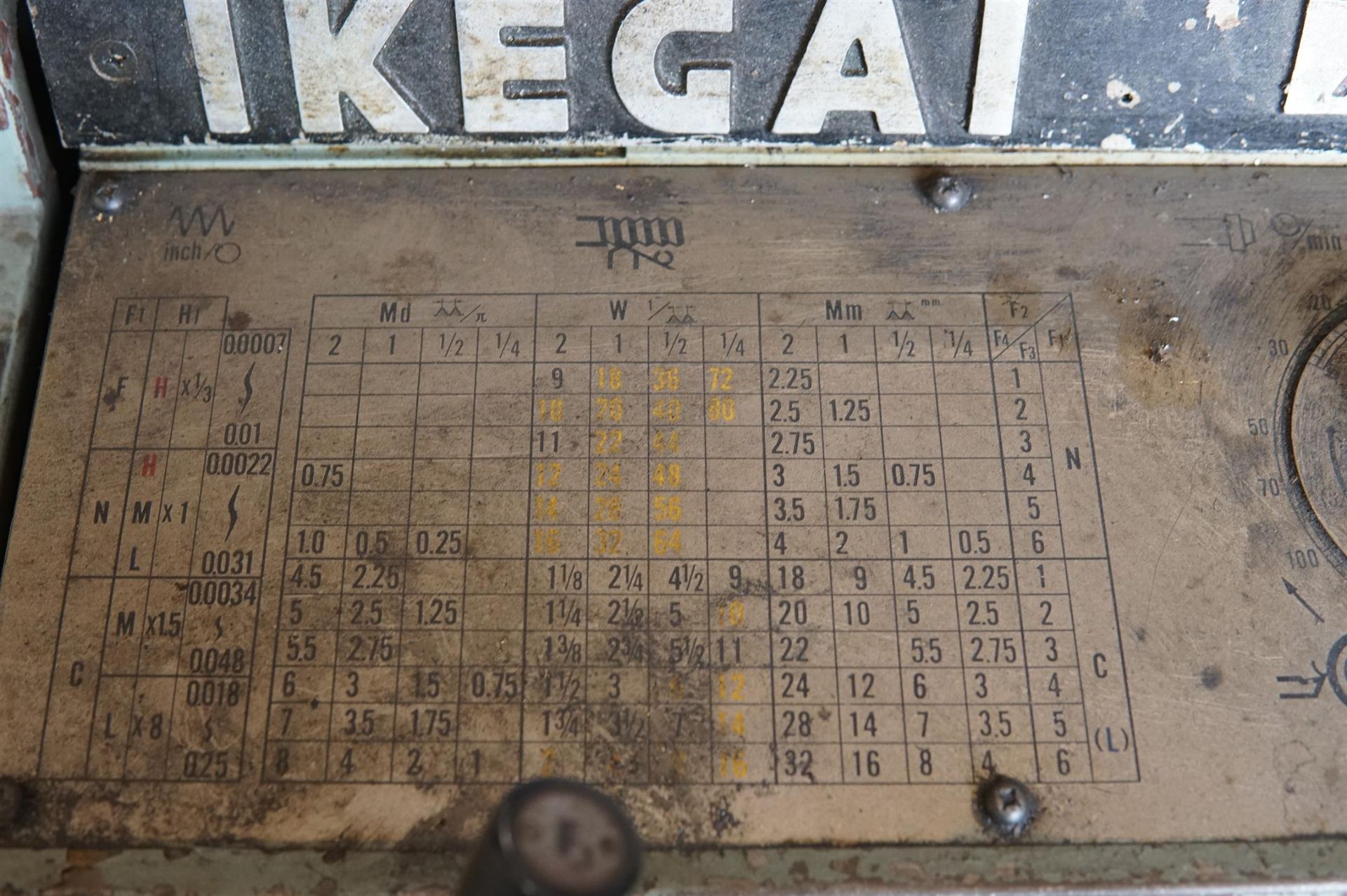IKEGAL A-20 Ind Lathe- (LOADING FEE - $50) - Image 8 of 18