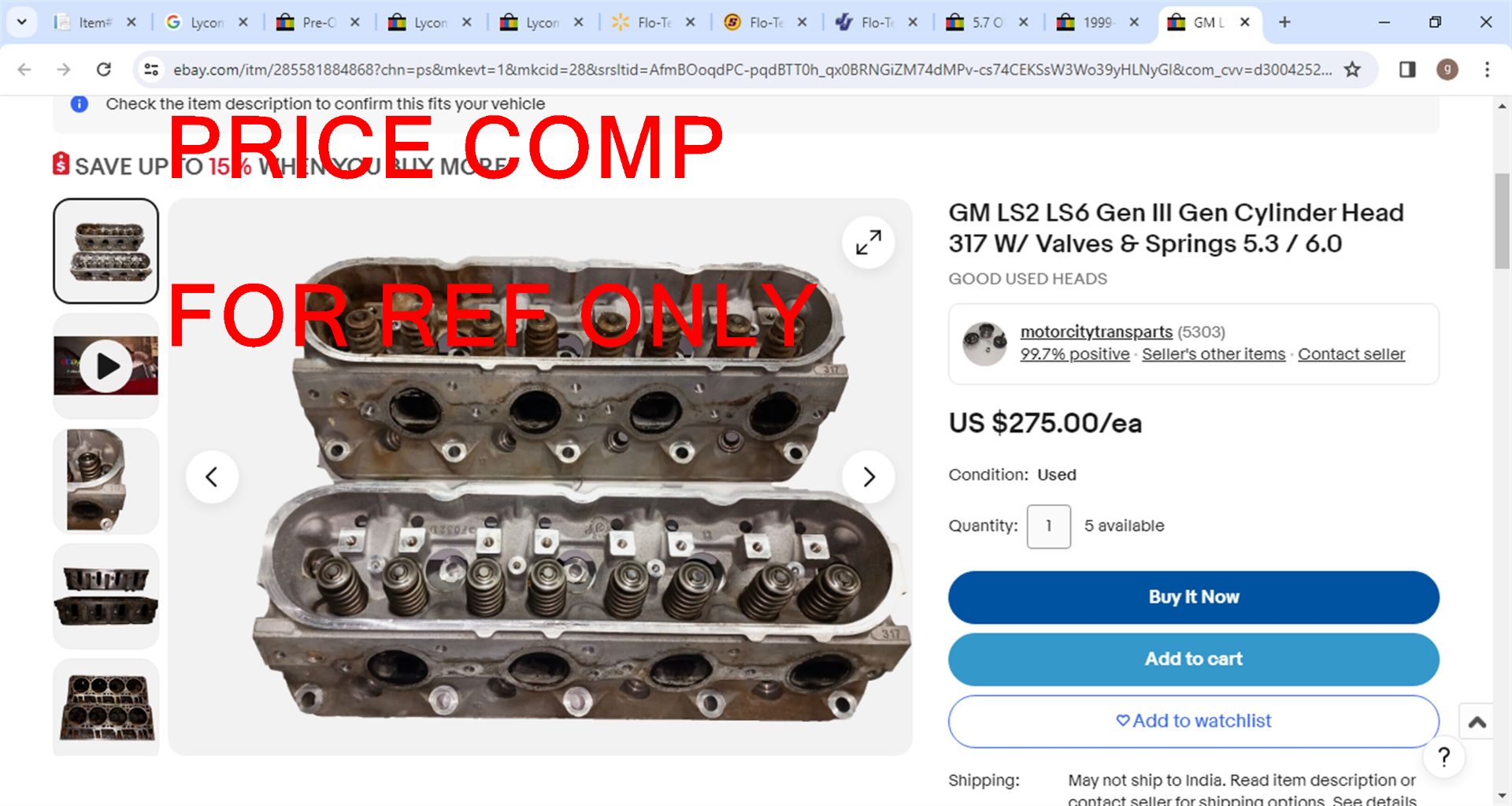 Cylinder Heads and Parts - Image 9 of 12