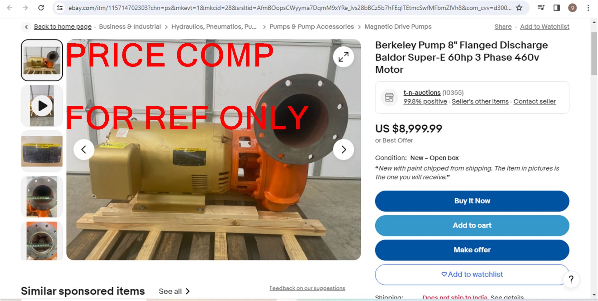 AC Shultes High Vel Well Pump- (LOADING FEE - $50) - Image 13 of 14