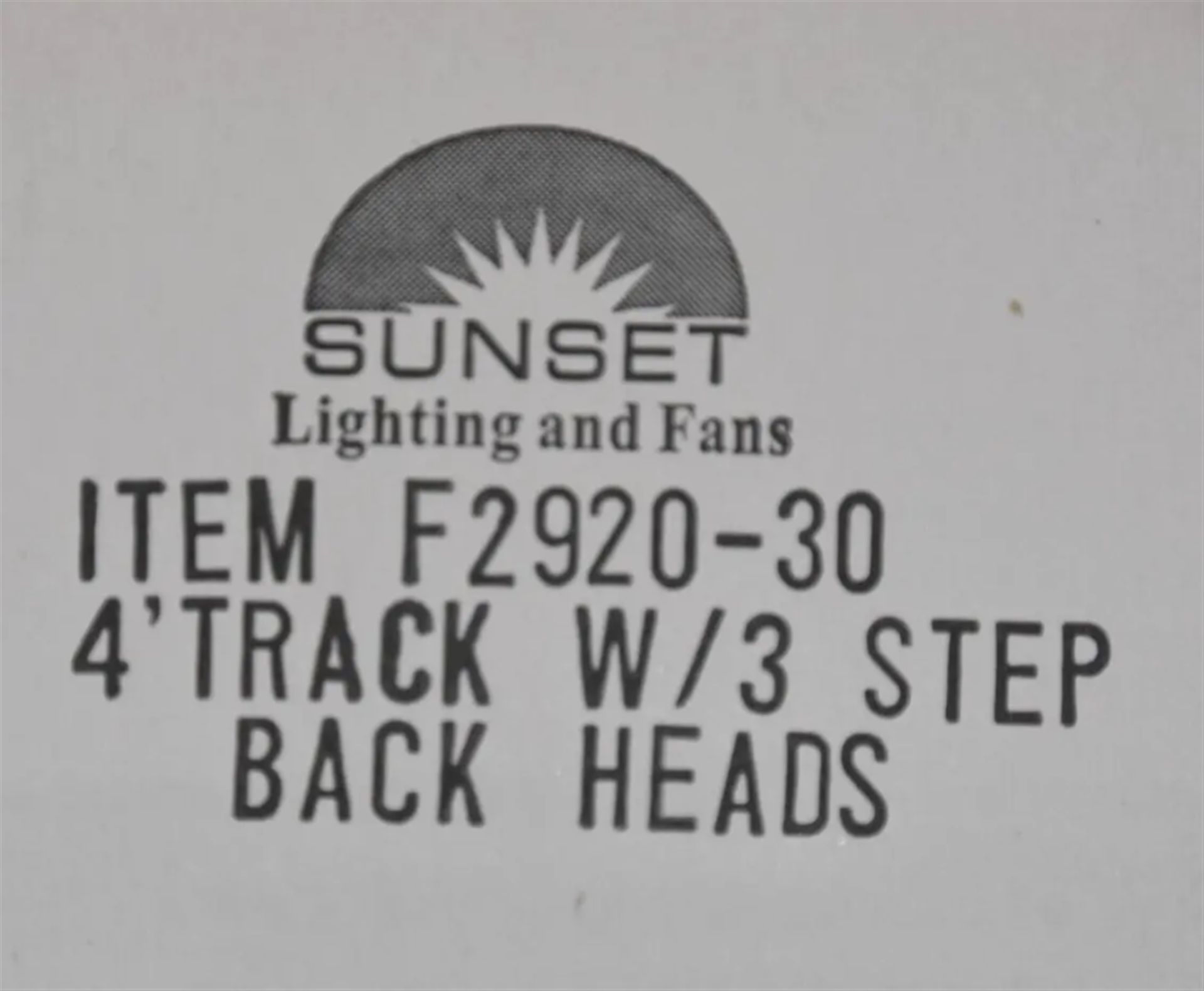 Sunset Lighting 4 FT. Track with 3 Light Heads (10) - Image 6 of 7