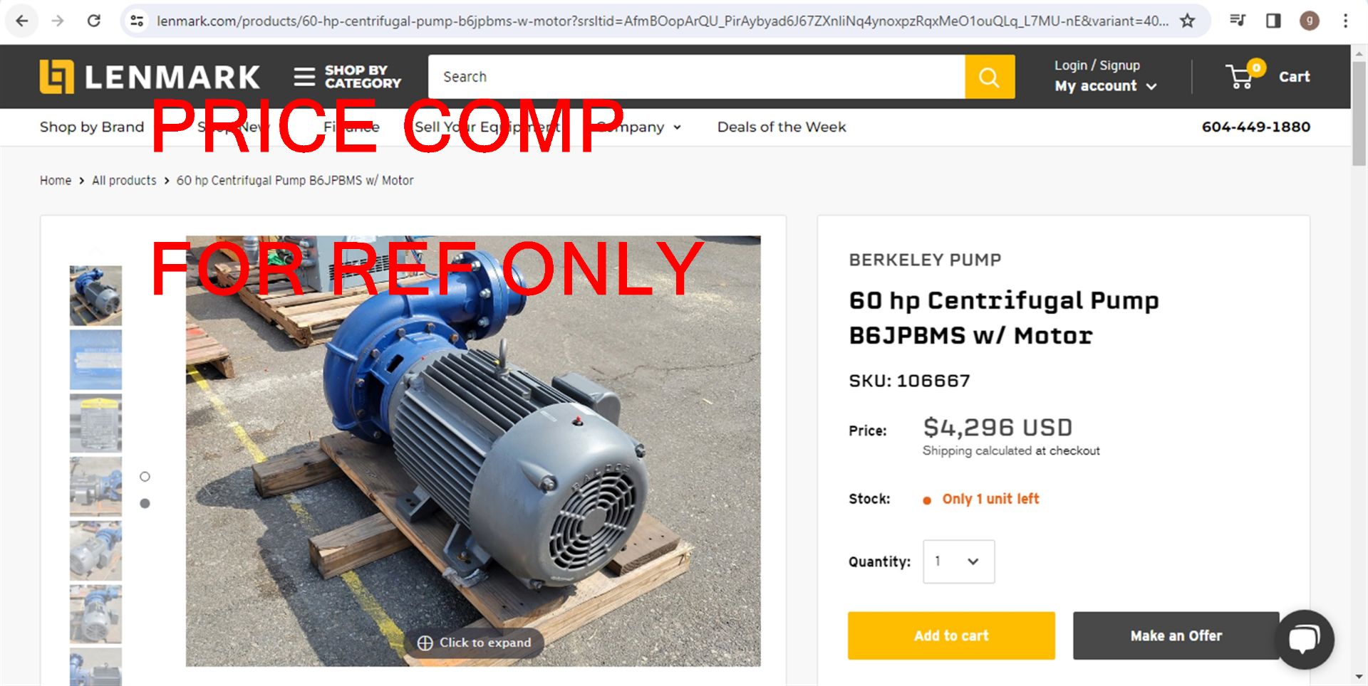 AC Shultes High Vel Well Pump- (LOADING FEE - $50) - Image 12 of 14